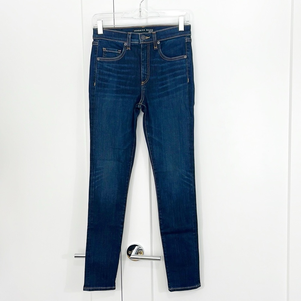 Veronica Beard Size 24 Blue Kate 10" Rise Skinny Jeans